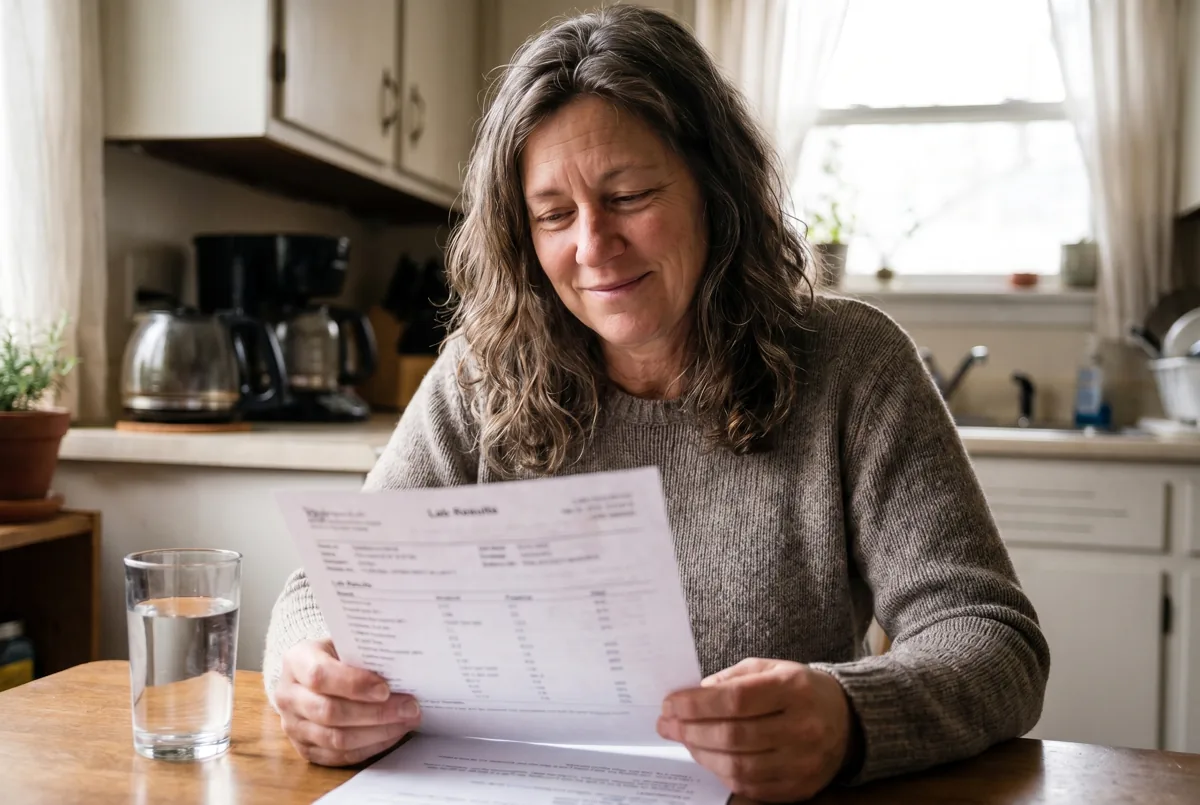 Woman happy with good news
